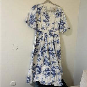 DownEast Blue Floral Dress